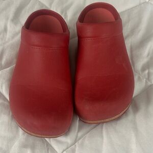 Dansko Kane Red Slip-On Clogs 40